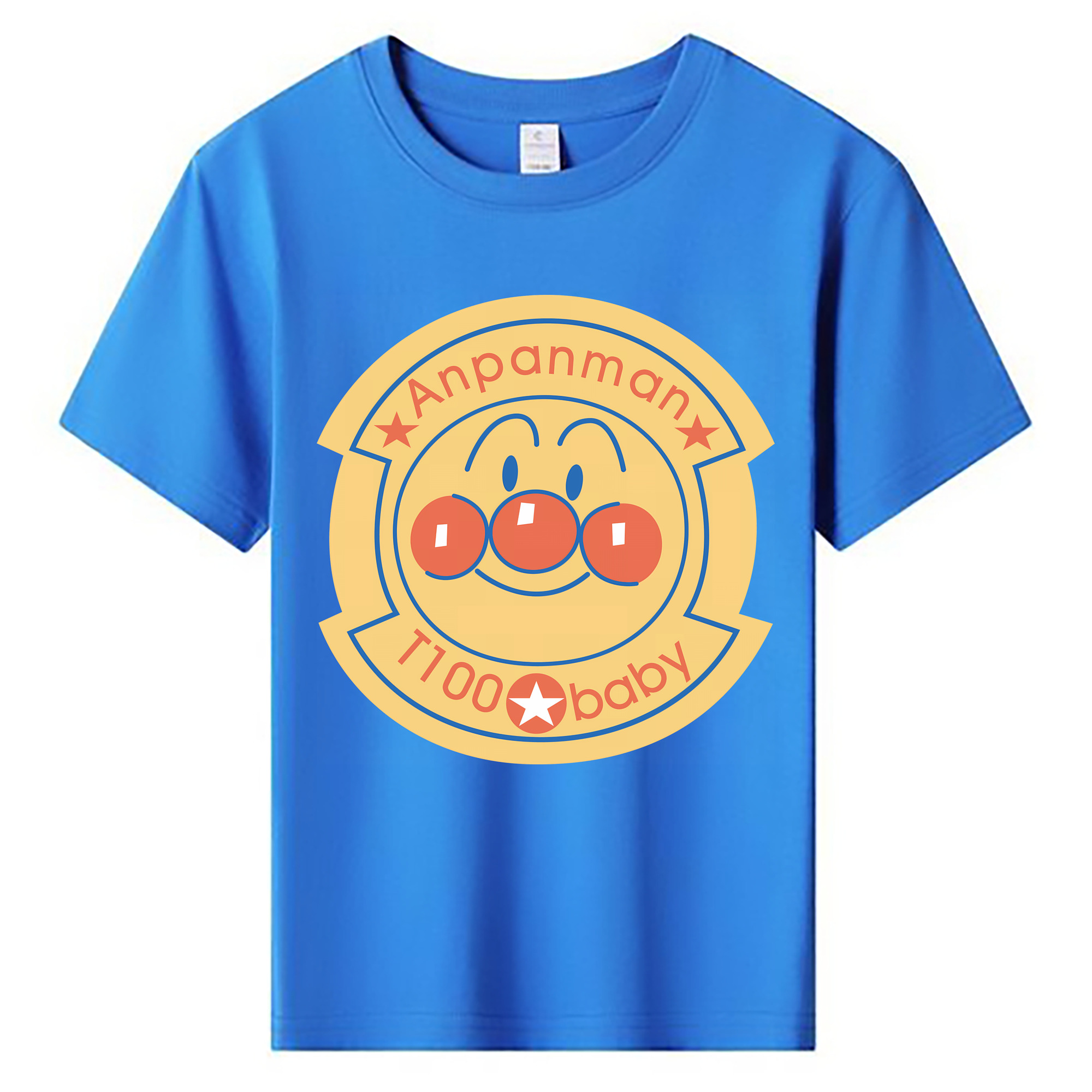 （画像用） アンパンマン Anpanman 綿100％キッズTシャツ（フロントプリント）